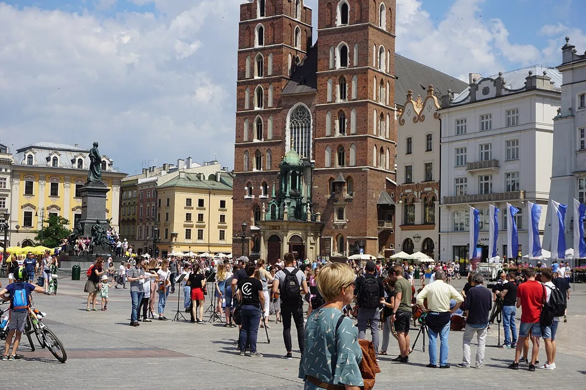 Place du marché à Cracovie