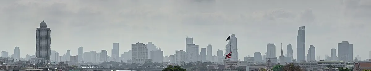 Vue de Bangkok depuis Wat Arun